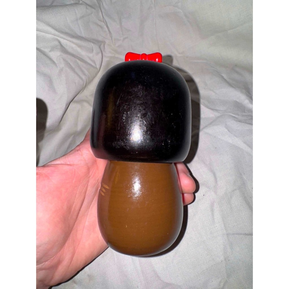 Vintage Japanese Wooden Kokeshi Doll Hand Painted Floral Kimono Sosaku Folk Art - Picture 3 of 6